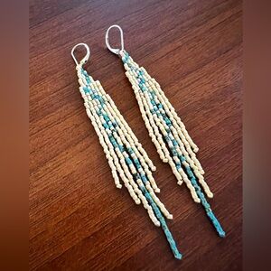 Colorado River beaded earrings